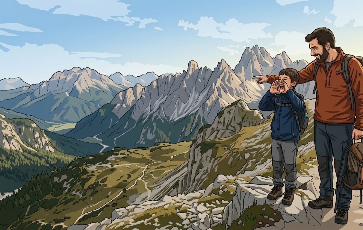 La vita è un’eco: la metafora del bambino e della montagna